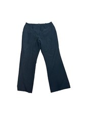 Worthington Womens Dress Pants Size 12 Petite Curvy Fit Black Pinstripe Stretch