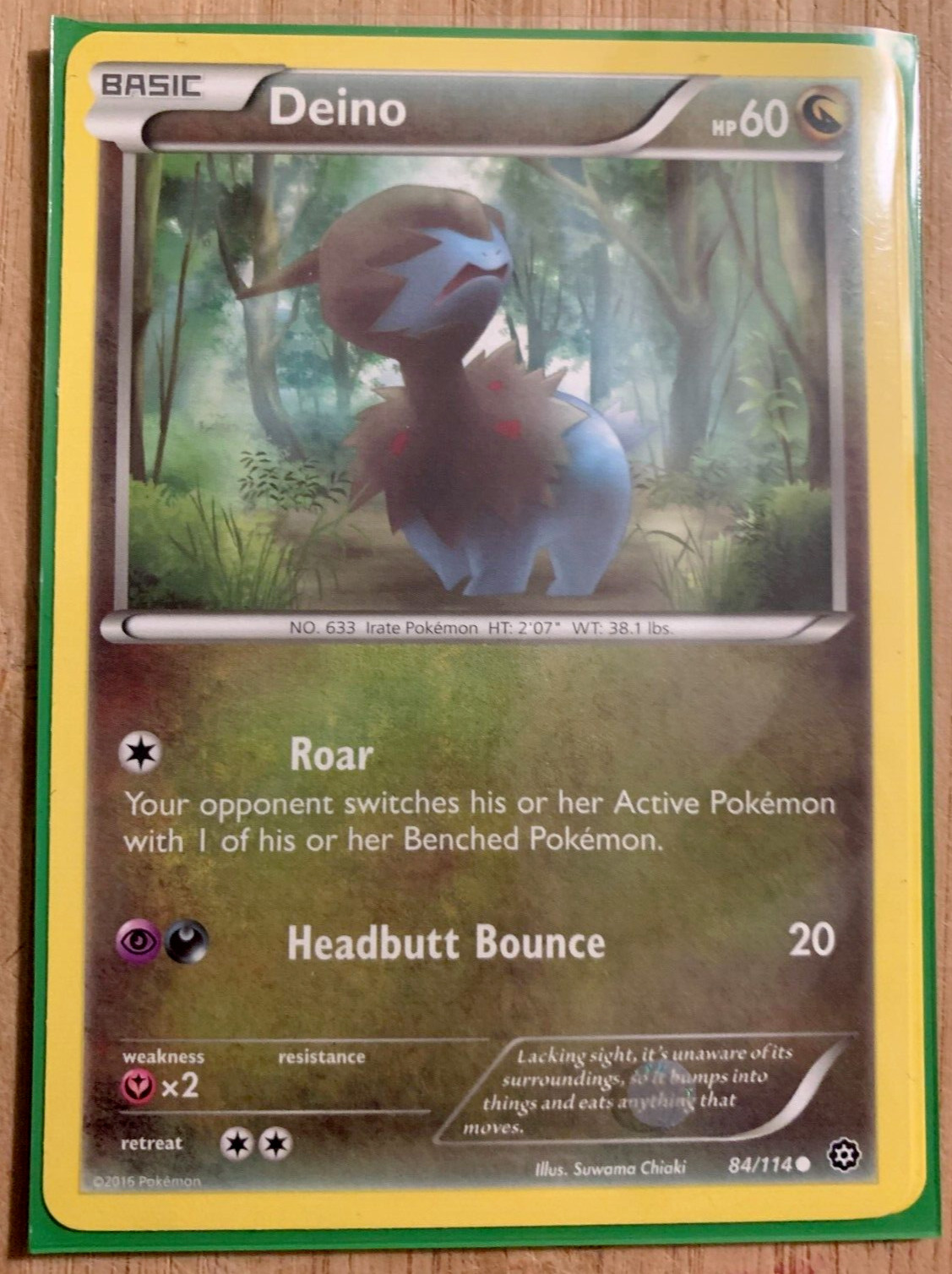 Pokémon TCG Deino XY Steam Siege 84/114 Regular Common NM