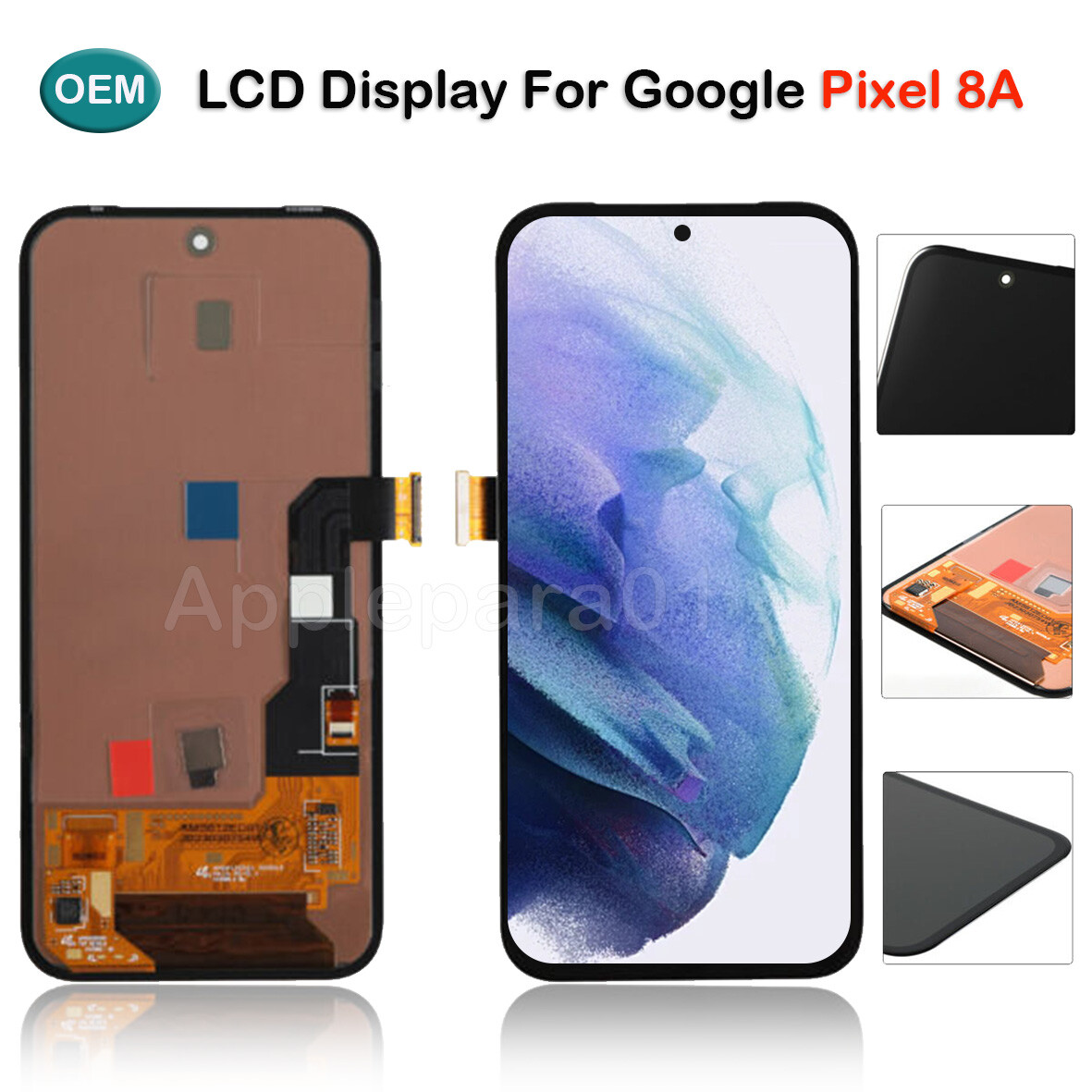 OEM For Google Pixel 8A LCD Display Touch Screen Digitizer
