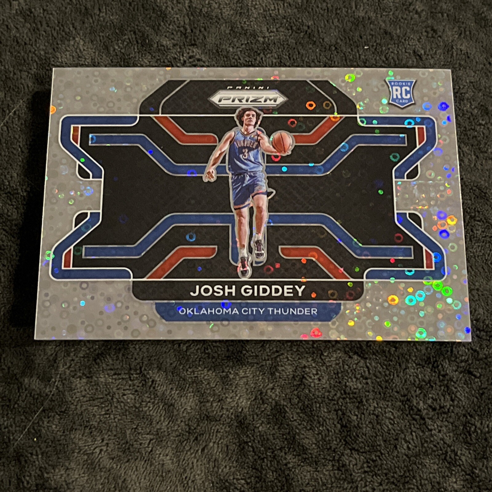2021-22 Panini Prizm Silver Fast Break Prizm #301 Josh Giddey OKC Thunder