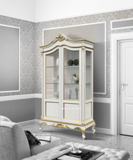 VETRINA  CLASSICA     BAROCCO E FOGLIA ORO   BIANCA IN VARI COLORI