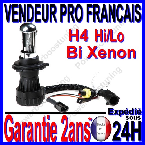 AMPOULE LAMPE FEU PHARE DE RECHANGE POUR KIT BI XENON HID H4 -3 Hi/Lo 6000k 35W - Photo 1/2