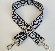 New Holiday Gifts Under 25 Blk  White Leopard Replacement Crossbody Bag Strap 