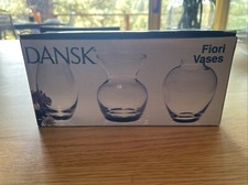 Dansk Fiori Vases - Miniature / Small Vases - Set of 3 - Brand NEW