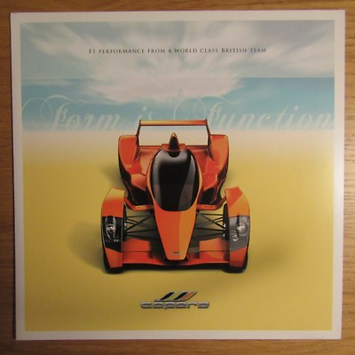 CARS INTERNATIONAL LIMITED Caparo T1 Track Road Sports Car English Brochure 2006