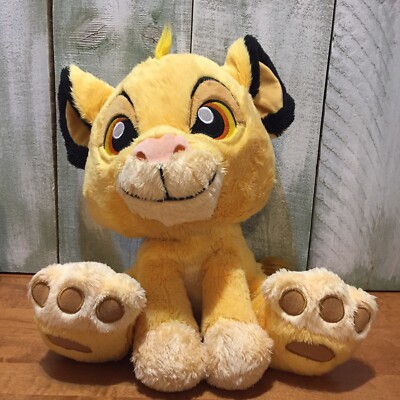 Disney Parks Simba Lion King 10'' Plush Stuffed Toy Big Feet Soft Animal Cute Cat
