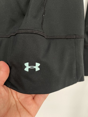 Under Armour Shirt Womens Small Fitted Black Pullover Athletic Running - 第 5/9 張圖片