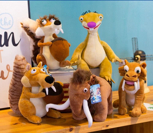 Ice Age Plush Animal Toy Scratte Scrat Manny Diego Cartoon Stuffed Animal - Picture 1 of 41