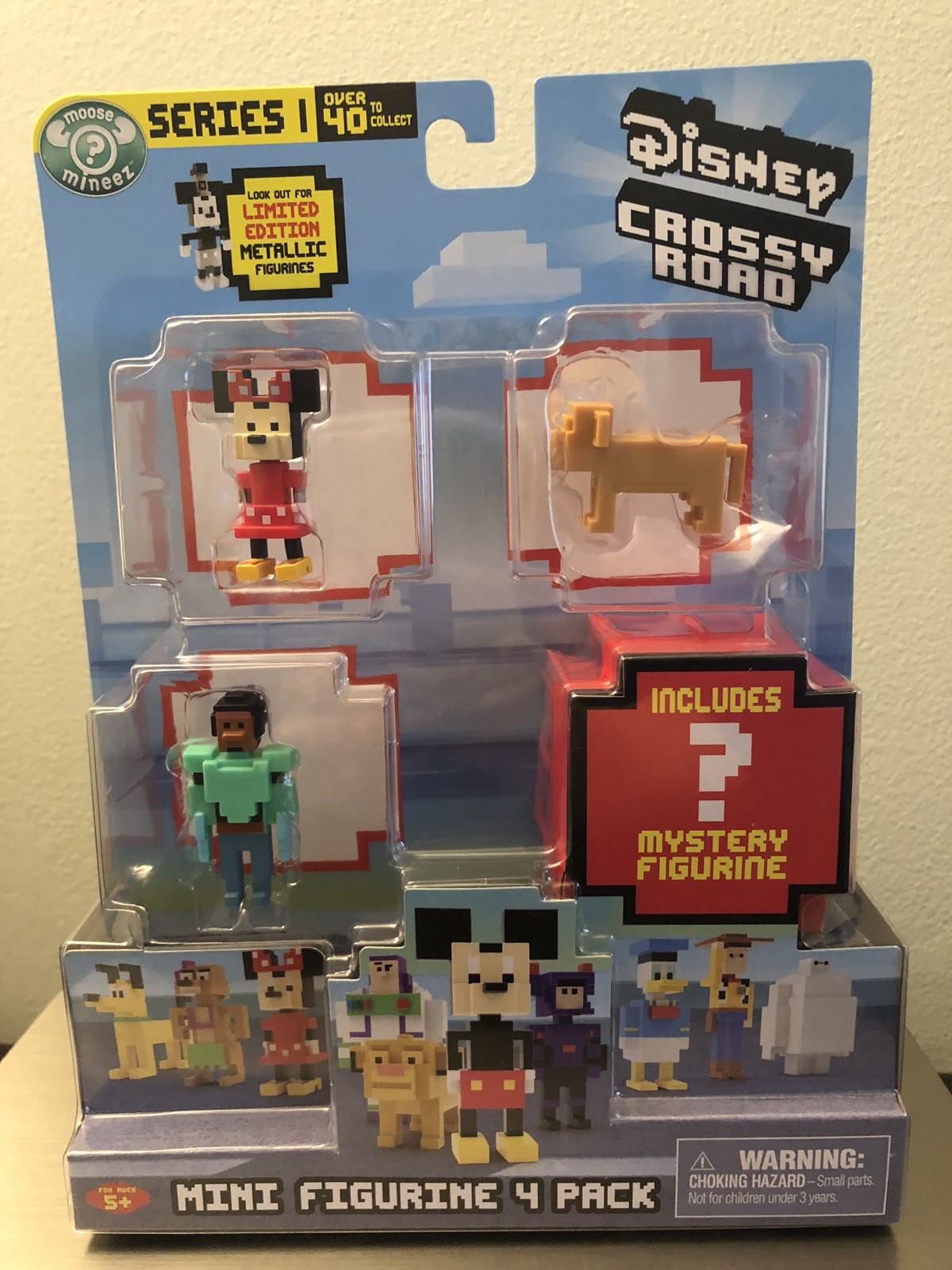 Disney Crossy Road Series 1 Mini Figurine 4 Pack Minnie, Nala, Wasabi No Ginger