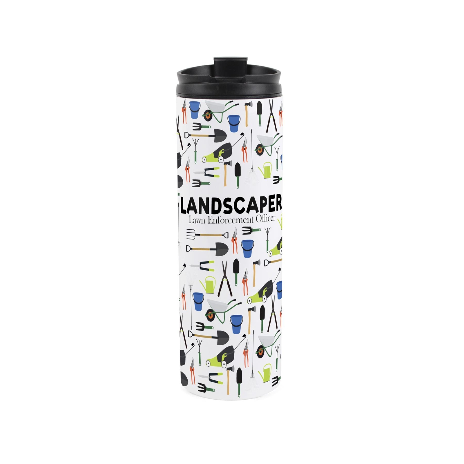 Landscaper Travel Mug - Novelty Trades Gift Reusable Stainless Steel Flask