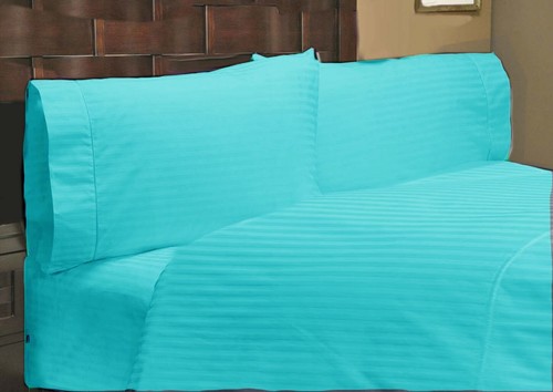 Bedding Items Sheet Set/Duvet Set/Fitted 1000TC Egyptian Cotton All Stripe Color - Picture 5 of 11