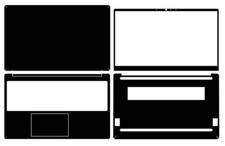 Sticker Skin Cover for HP Book 15-fd1852TU 15.6" 2024 Laptop Carbon Vinyl Decals