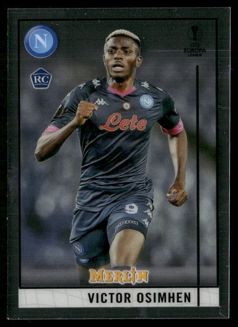 2020 Topps Merlin Chrome UEFA Champions League Victor Osimhen RC SSC Napoli #59
