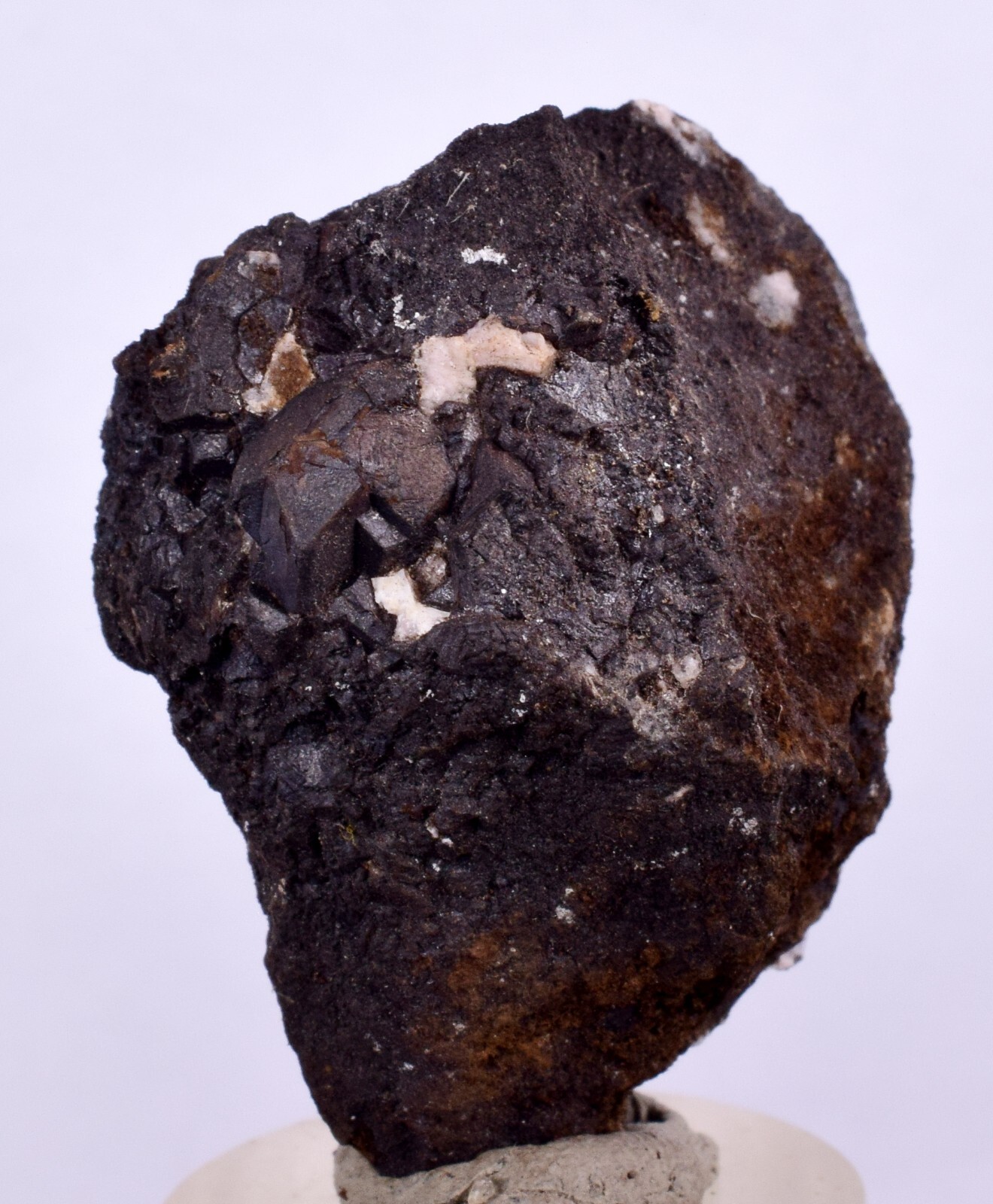 3,9 cms CRISTALES DE ALABANDITA PERÚ GEMA UCHUCHACCUA MINA MINERAL ESPÉCIMEN HB158