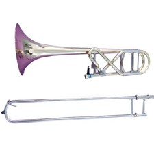 Funion Professional Bb/F Key Trombone Set Turning Slide Trigger Case Mouthpiece