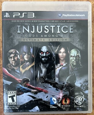Injustice: Gods Among Us Ultimate Edition (PlayStation 3 2013) Tested /No Manual