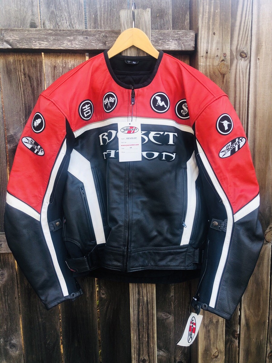 JOE ROCKET / ROCKET NATION /LEATHER MOTOCYCLE RACING JACKET Size