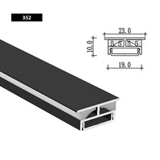 2M LED Profiles Aluminium Channel With Diffuser For LED Strip Light V/U-Shape