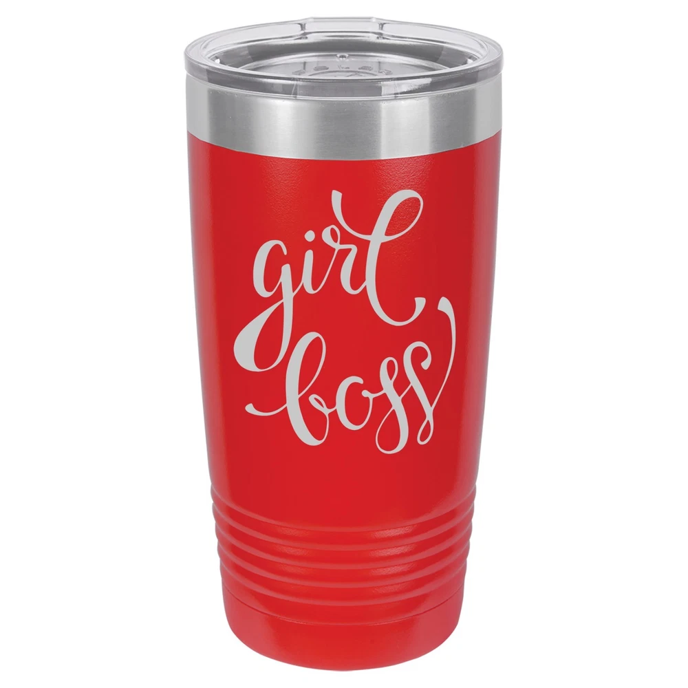 Tumbler 20oz 30oz Travel Mug Cup Vacuum Insulated Stainless Steel Girl Boss