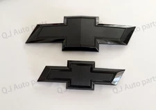 New 2021-2025 Suburban/Tahoe Custom Front Rear Bowtie Emblems in Gloss Black