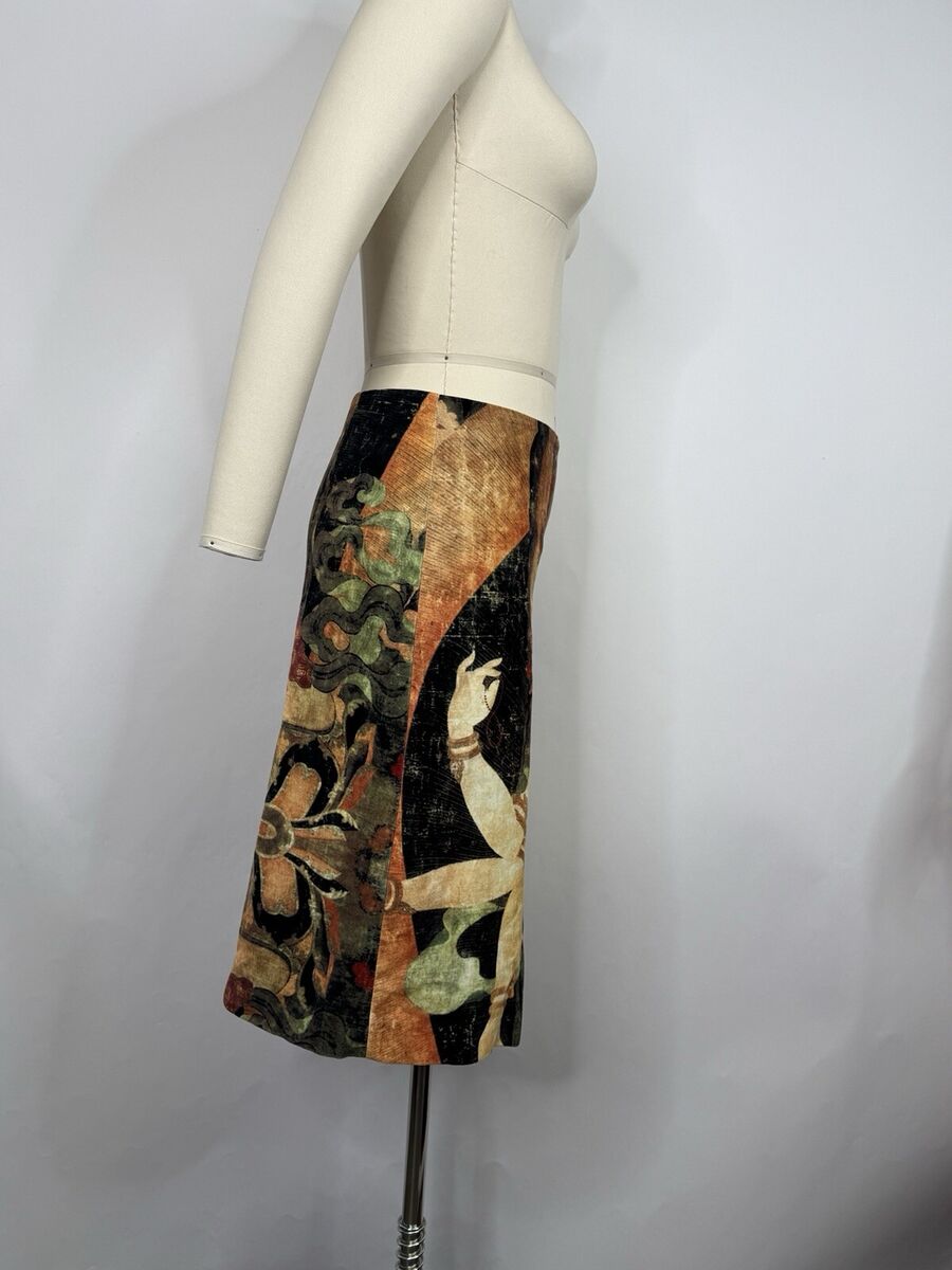 Vtg Vivienne Tam Green Buddha Skirt M | eBay Vtg Vivienne Tam Green Buddha Skirt M | eBay