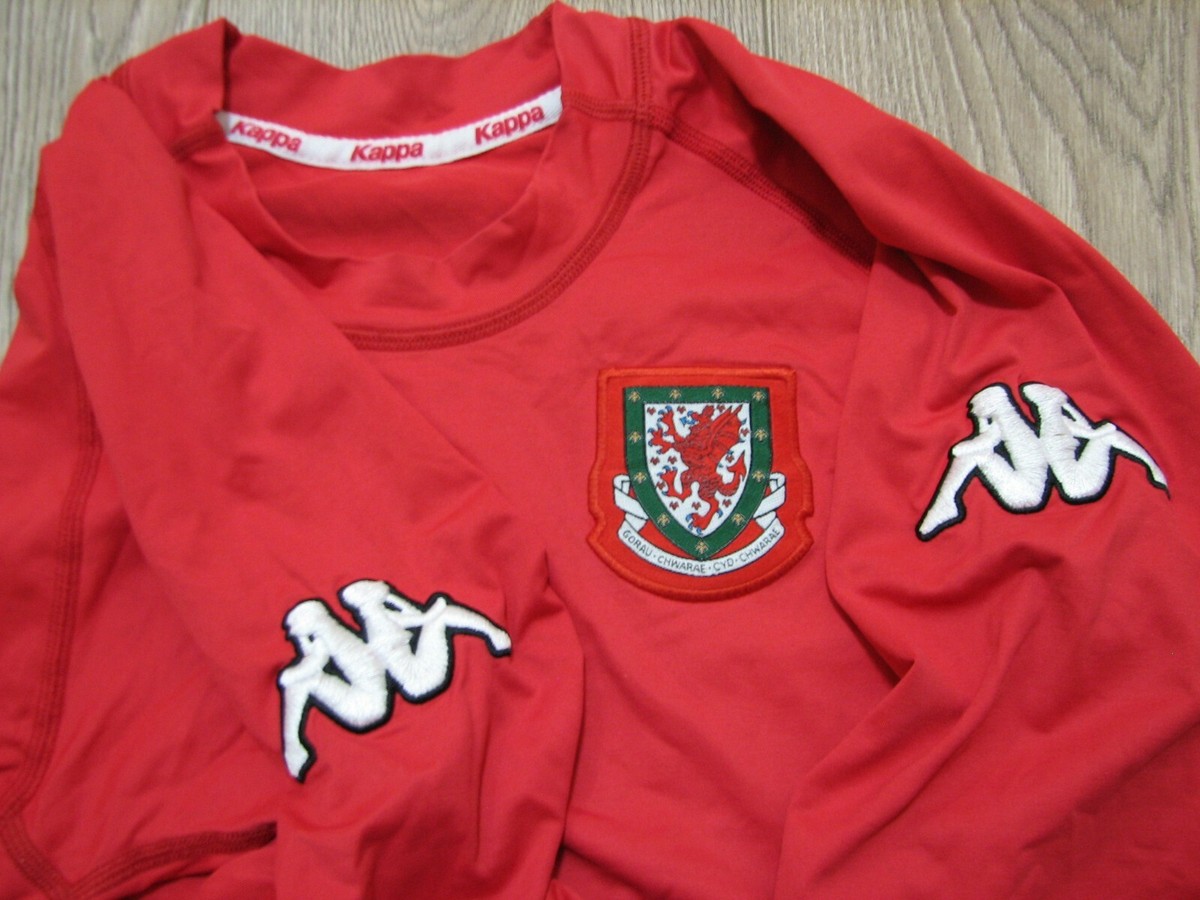 Maillot Domicile Kappa Pays De Galles 2000-2002 – Taille XXL – Parfait (Football, Rouges)