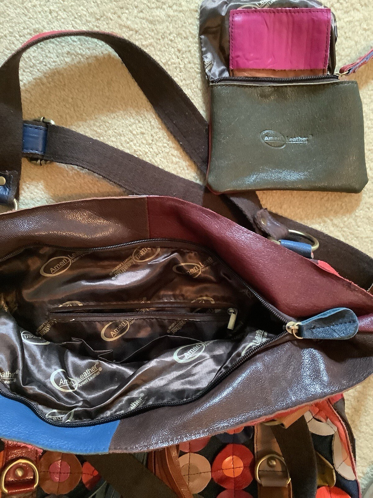 AMERI LEATHER Multicolor SHOULDER CROSSBODY BAG L… - image 7