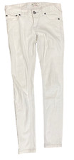 Free People Jeans Pants Bottoms Women's Size 27 Skinny White Denim Cotton Blend