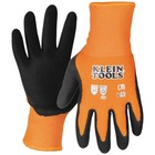 Klein Tools 60836 Winter Knit Dipped Gloves, Cut Level A1, Touchscreen, Large