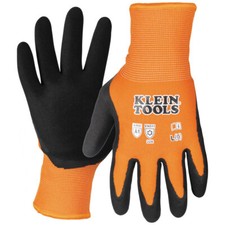Klein Tools 60836 Winter Knit Dipped Gloves, Cut Level A1, Touchscreen, Large