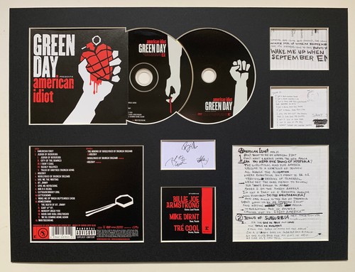 GREEN DAY - Signed Autographed - AMERICAN IDIOT - Album Display 2