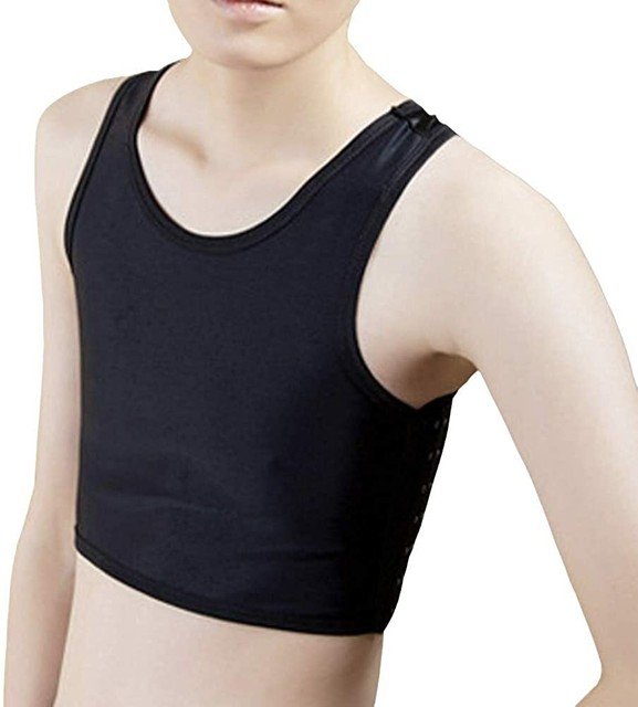 JARAZIN Lesbian Big Size Chest Binder Strapless Zip up Builtin Elastic