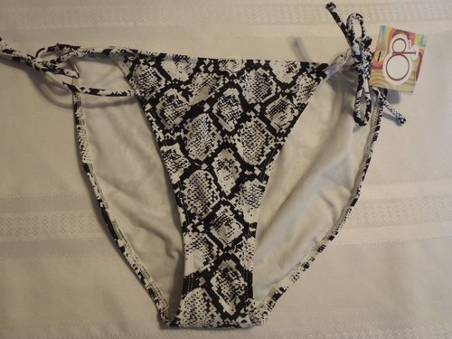 OP Junior L or XL Swim Side Tie Bottom Swimsuit Panty NWT Choice Plaid Polka Dot - Picture 4 of 11