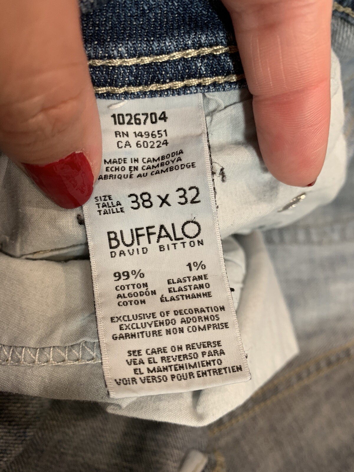 David Bitton Buffalo Driven-X Basic Jeans 38x32 - image 7