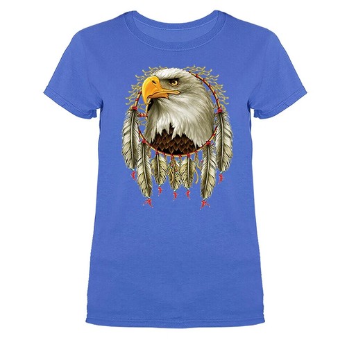T-shirt donna Eagle Dreamcatcher nativi americani indiani piuma - Foto 15 di 18