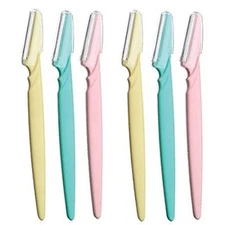 6 PCS Women Face & Eyebrow Hair Removal Safety Razor Trimmer Shaper Shaver