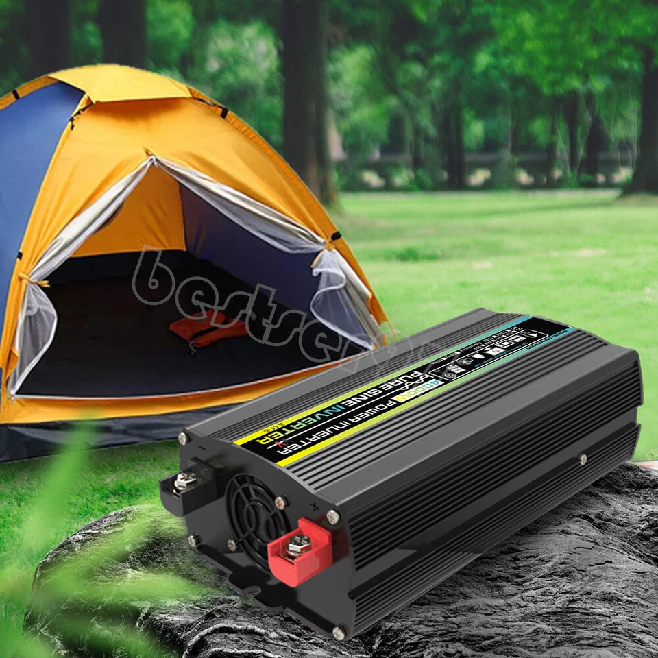 4000W Power Inverter DC 12V 24V 48V 60V To AC 110V 220V Pure Sine Waveform - Image 3 of 4