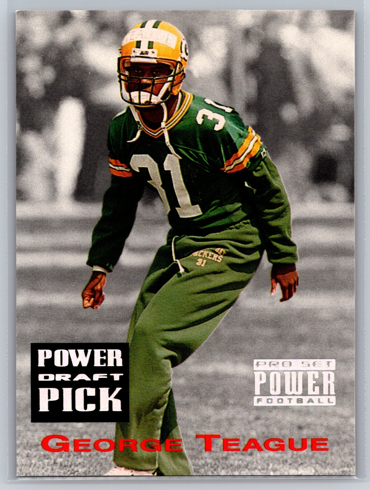 1993  Pro Set Power #PDP90 George Teague Rookie Packers Crimson Tide