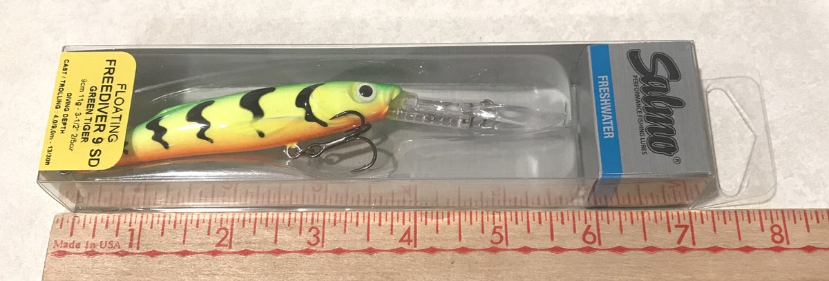 Leurres Salmo Freediver #9 - 2 Pièces - Crankbait Flottant 13-30' Pour Pêche à La Traîne