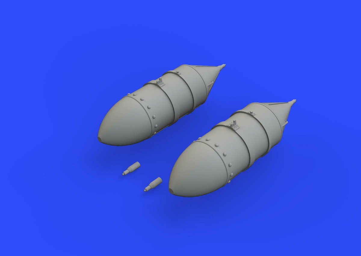 Eduard 1/48 BRASSIN FAB 500 Soviet WWII bombs for Eduard and AMK 648378 Eduard 1/48 BRASSIN FAB 500 Soviet WWII bombs for Eduard and AMK 648378