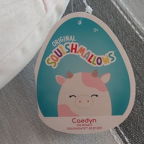 Squishmallows Caedyn Cow 10" Plush Plushie Stuffed - Picture 6 of 10