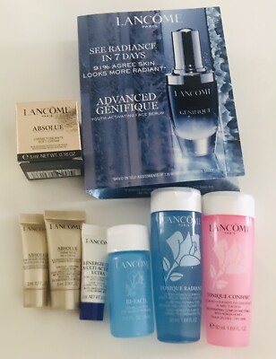 Lancôme Genifique Youth Activating Concentrate&Eye Cream&Rich Cream&Toner Lot 8