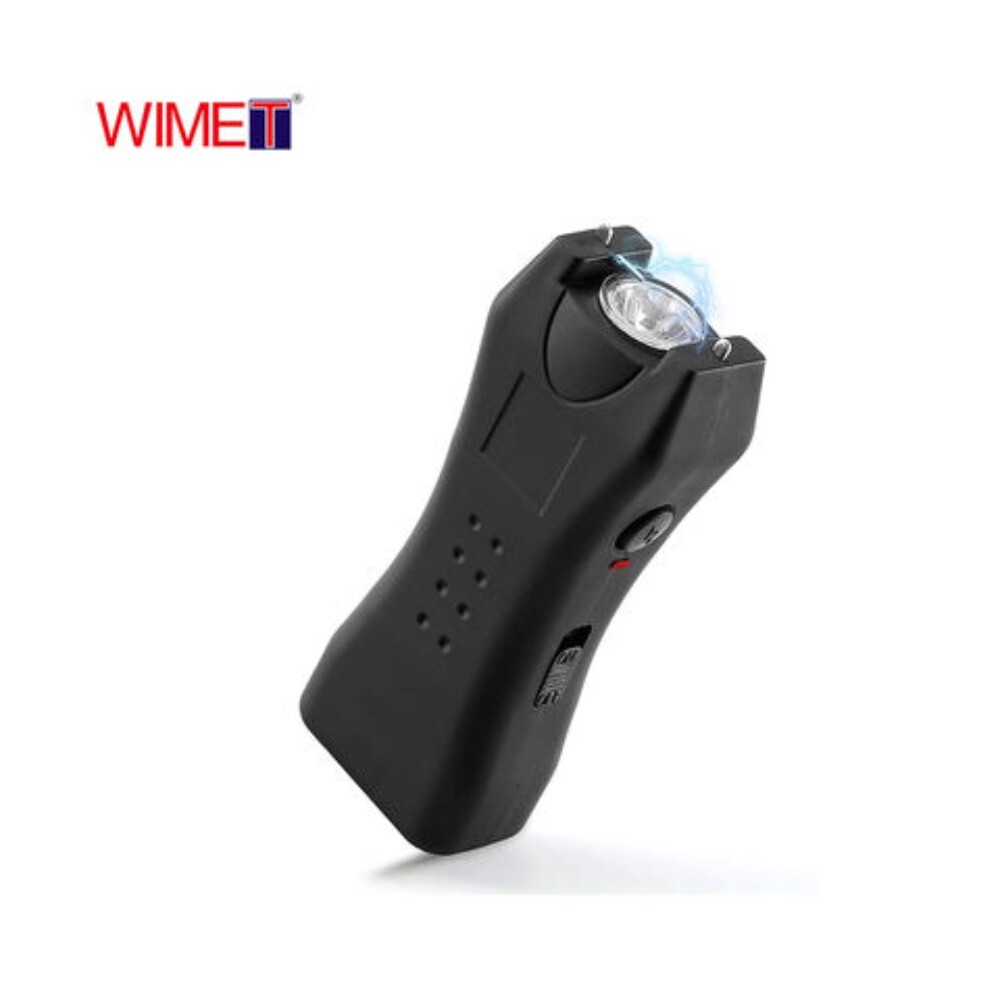 Black Stun Gun 718 700BV Rechargeable LED FLASHLIGHT HOLSTER
