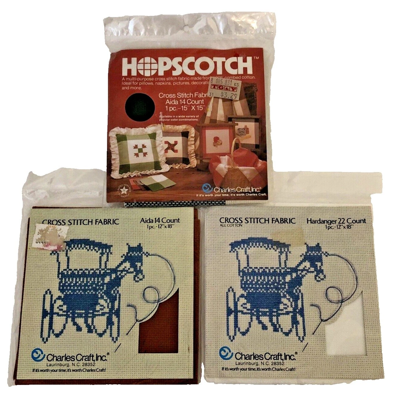 Lot 14 Thread Count Hand Embroidery Aida Cloths