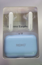 Reiko TWS Wireless Earbuds with Charging Case Macaron Finishing In Blue