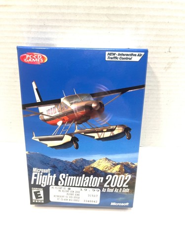 Microsoft Flight Simulator 2002 New Factory Sealed Vintage Video Game PC CD ROM