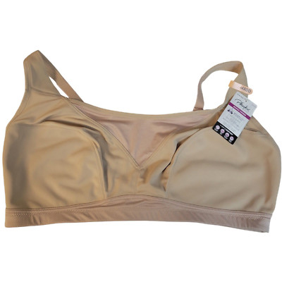 Playtex Secrets Bounce Control Wireless Womens Bra 4221 Beige Size 48DD New