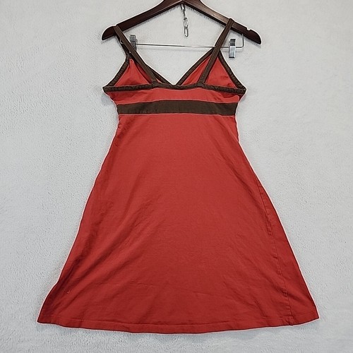 Patagonia Dress Women's XS Organic Cotton Pink Brown Summer Beachwear Sundress - Picture 9 of 13