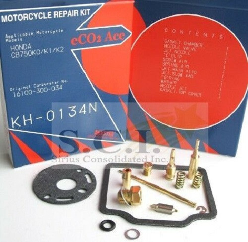 Kit Réparation Carburateur Pour Honda CB750 (1969-1976) - 4 Carburateurs, Joints, Flotteurs - Garantie 6 Mois