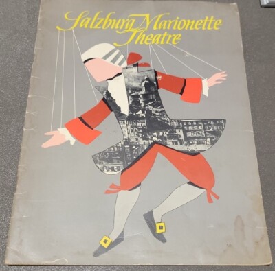 SALZBURG MARIONETTE PROGRAM Marionette Theatre 1964 Vintage 